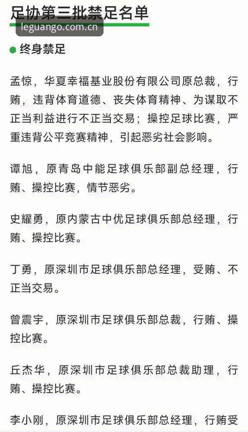 乐冠国际APP功能对比 足协第三批禁足名单深度解读教程:从行业整顿看体育竞猜平台数据价值